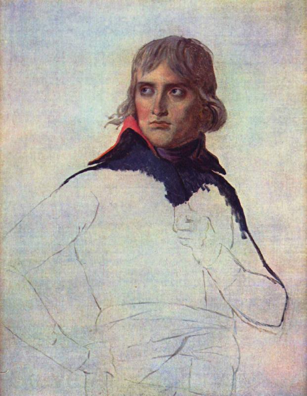 Jacques-Louis David Unfinished portrait of General Bonaparte Spain oil painting art